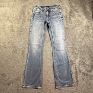 Silver Jeans Faded Light Blue Flare Denim